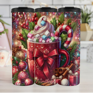 Hot Kakao Cup mit Marshmallows Thermosbecher