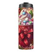 Hot Kakao Cup mit Marshmallows Thermosbecher (Vorderseite)