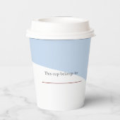 Hot-Kakao Winter Geburtstagsparty-Cup Pappbecher (Rückseite)