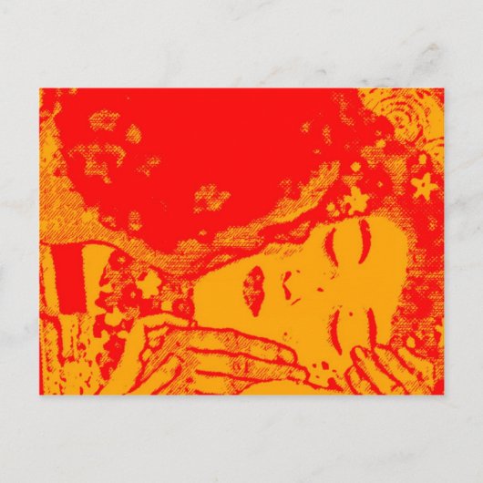 Hot Kiss Postcard Postkarte (Vorderseite)