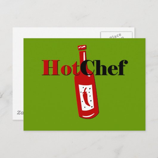 Hot Koch Postkarte (Vorne/Hinten)