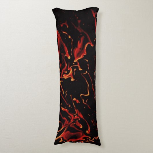 Hot Lava - Anpassen Sie Ihre eigene Seitenschläferkissen (Vorderseite Vertikal)