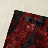 Hot Lava und Ash Stone Abstrakt Strandtuch (Beispiel)
