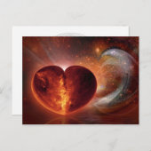 Hot Liebe Postkarte (Vorne/Hinten)