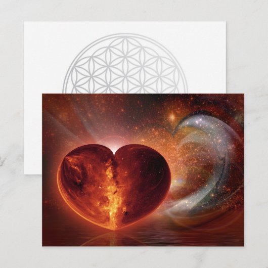 Hot Liebe Postkarte (Vorne/Hinten)