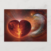 Hot Liebe Postkarte (Vorderseite)