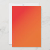 Hot like Fire Meilenstein Einladung (Rückseite)