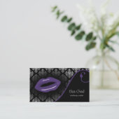 Hot lila Makeup artist Business Cards Visitenkarte (Stehend Vorderseite)