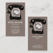 Hot Line - (8A796F) Visitenkarte (Vorne/Hinten)