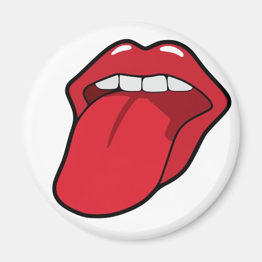 Hot Lips Kühlschrank Magnet (Vorne)