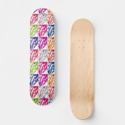 Hot Lips Pop Skateboard (Vorderseite)