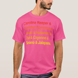 Hot List Types für Chili-Pfeffer T-Shirt