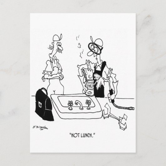 Hot Lunch Postkarte (Vorderseite)