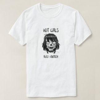 HOT MÄDCHEN LESEN FANTASY SHARP TEETH B/W MANGA CH T-Shirt