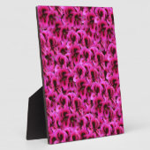 Hot Magenta Geranium Blume, Fotoplatte (Seite)