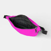 Hot Magenta Solid Color Bauchtasche (Offen)