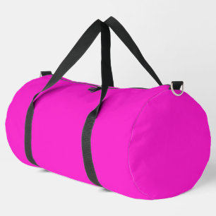 Hot Magenta Solid Color Duffle Bag