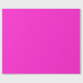 Hot Magenta Solid Color Geschenkpapier (Flach)