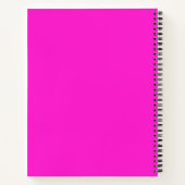 Hot Magenta Solid Color Notizblock (Rückseite)