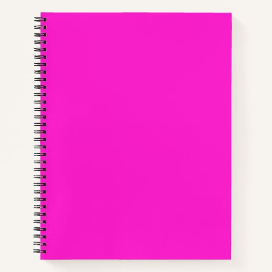 Hot Magenta Solid Color Notizblock (Vorderseite)