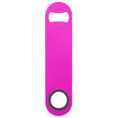 Hot Magenta Solid Color Speed Flaschenöffner (Rückseite)