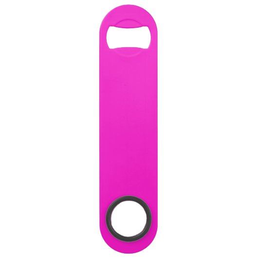 Hot Magenta Solid Color Speed Flaschenöffner (Vorderseite)