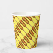 Hot Mais Dog Corndog Yellow Mustard Junk Food Pappbecher (Links)