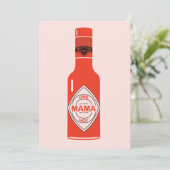 Hot Mama Card Einladung (Stehend Vorderseite)