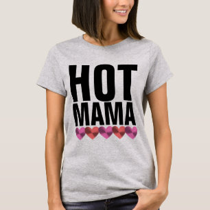 HOT MAMA VINTAG LADIES T - SHIRT