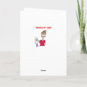 HOT MAMA'S MEN AND COFFEE FUNNY BIRTHDAY CARD KARTE (Rückseite)