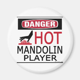 Hot Mandolin Player Magnet