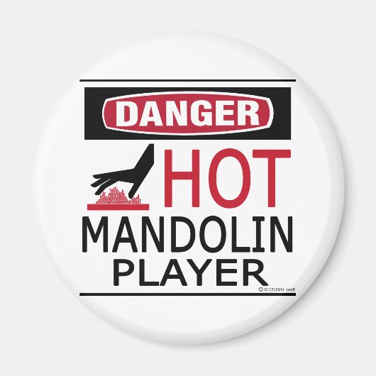 Hot Mandolin Player Magnet (Vorne)
