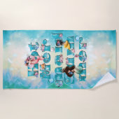 Hot Mermaid Summer Strandtuch (Vorderseite)