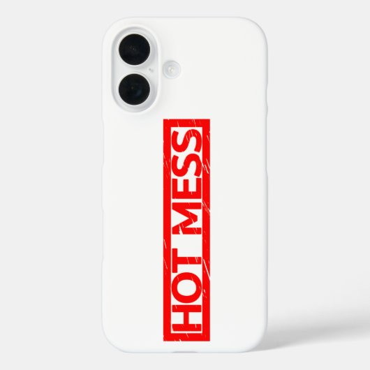 Hot-Mess-Briefmarke Case-Mate iPhone Hülle (Rückseite)