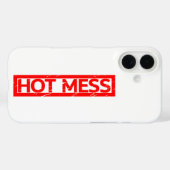 Hot-Mess-Briefmarke Case-Mate iPhone Hülle (Rückseite (Horizontal))