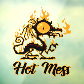Hot Mess Crispy Dragon Fensteraufkleber (Blatt 3)