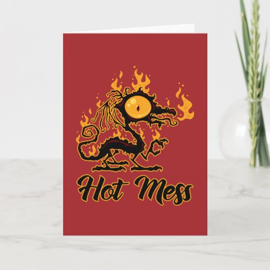 Hot Mess Crispy Dragon Karte (Vorderseite)