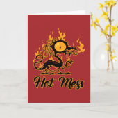 Hot Mess Crispy Dragon Karte (Gelbe Blume)