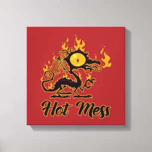 Hot Mess Crispy Dragon Leinwanddruck