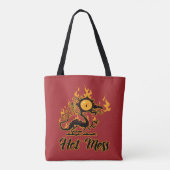 Hot Mess Crispy Dragon Tasche (Rückseite)
