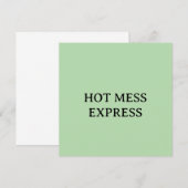 HOT MESS EXPRESS EINLADUNG (Vorne/Hinten)