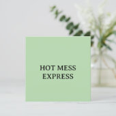 HOT MESS EXPRESS EINLADUNG (Stehend Vorderseite)
