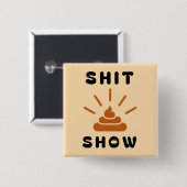 Hot Mess Express | Funny Chaos Button (Vorne & Hinten)