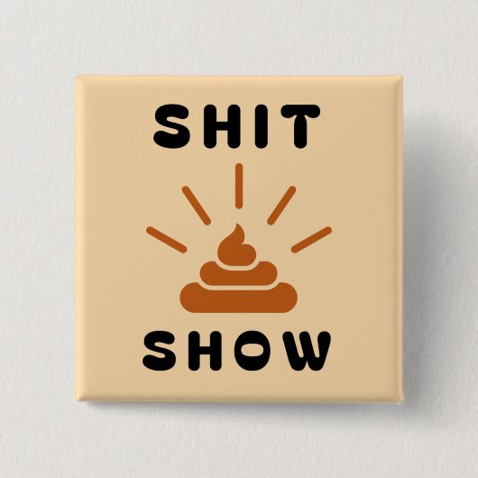 Hot Mess Express | Funny Chaos Button (Vorderseite)