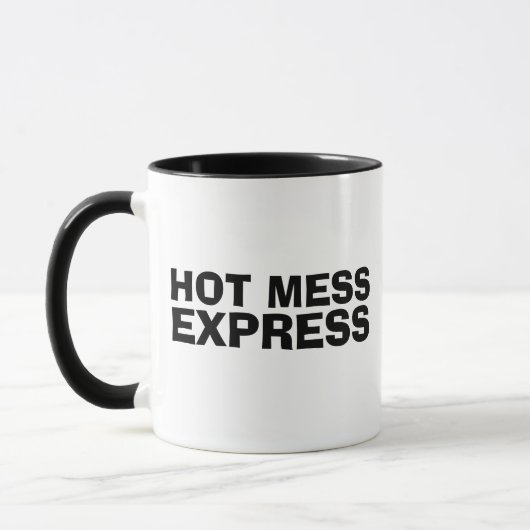 HOT MESS EXPRESS FUNNY TRENDY COFFEE TASSE (Links)