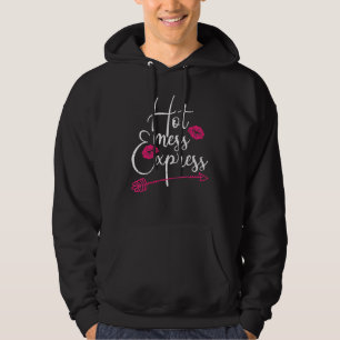Hot Mess Express Mama Mutter Grafik Hoodie