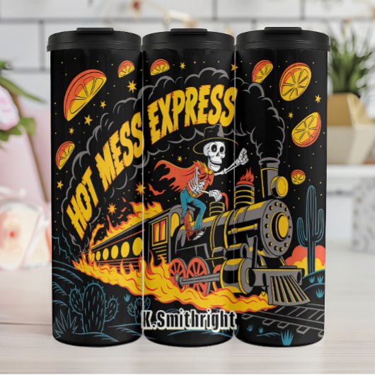 Hot Mess Express Skelettbahn Thermosbecher