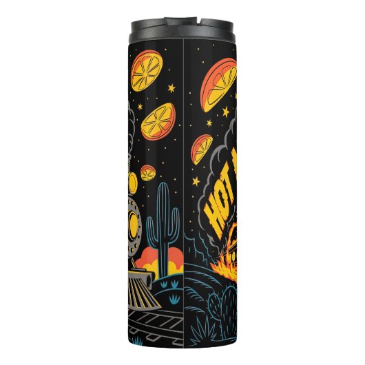 Hot Mess Express Skelettbahn Thermosbecher (Rückseite)