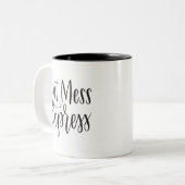 Hot Mess Express | Tasse in Handschrift (Vorderseite Links)