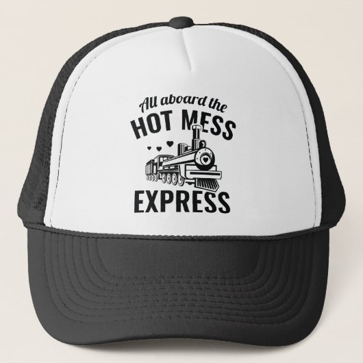 Hot Mess Express Truckerkappe (Vorderseite)